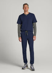American Tall Online | Scrub Joggers for Tall Men in Patriot Blue