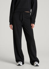American Tall For Sale | Everyday Terry Midrise Wide Leg Pants for Tall Women in Black
