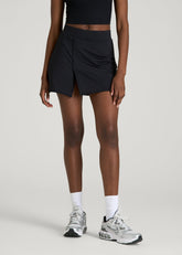 American Tall Outlet | Wrap Skort for Tall Women in Black