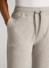 American Tall Online | Wearever Fleece Open-Bottom Sweatpants for Tall Women in Grey Mix
