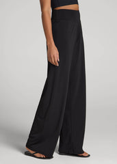 American Tall For Sale | Pull-On Breezy Wide Leg Pants for Tall Women in Black