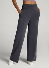 American Tall Outlet | Soft Motion Wide Leg Ultra High Rise Pant for Tall Women in Charcoal Rinse