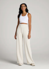 American Tall Discount | Soft Motion Wide Leg Ultra High Rise Pant for Tall Women in Pearl