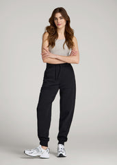 American Tall Online | A.T. Basics Athletic Joggers for Tall Women in Black
