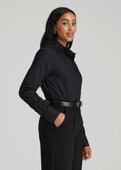 American Tall For Sale | Regular Fit Dress Shirt for Tall Women in Black