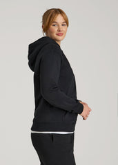 American Tall Online Shop | Wearever Fleece Relaxed Fit Hoodie for Tall Women in Black