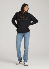 American Tall Outlet | Logo Hoodie for Tall Women in Black