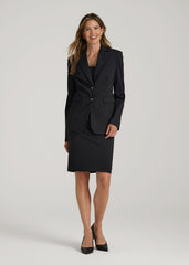 American Tall Online Shop | SLIM-FIT Two Button Blazer for Tall Women in Black