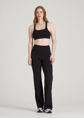 American Tall Discount | Balance Multi-Strap Sports Bra for Tall Women in Black