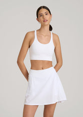 American Tall Outlet | Balance Crisscross Sports Bra for Tall Women in Bright White