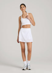 American Tall Outlet | Balance Crisscross Sports Bra for Tall Women in Bright White