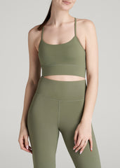 American Tall Online Shop | Racerback Sports Bra for Tall Women in Olive