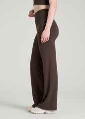 American Tall Sale | Balance Wide Leg Yoga Pants for Tall Women in Espresso