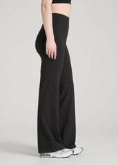 American Tall Outlet | Balance Wide Leg Yoga Pants for Tall Women in Black