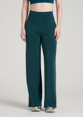 American Tall For Sale | Soft Motion Wide Leg Ultra High Rise Pant for Tall Women in Deep Teal
