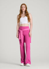 American Tall Online | Balance Wide Leg Yoga Pants for Tall Women in Magenta