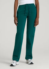 American Tall Sale | Wearever Fleece Open-Bottom Sweatpants for Tall Women in Deep Teal