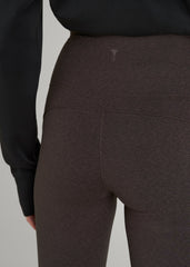 American Tall Outlet | Ultra Soft High Rise Flare Yoga Pants for Tall Women in Espresso Mix