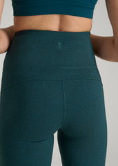 American Tall For Sale | Ultra Soft High Rise Flare Yoga Pants for Tall Women in Deep Teal Mix