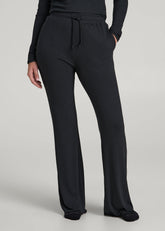 American Tall Online Shop | Ribbed Flare Pants for Tall Women in Black