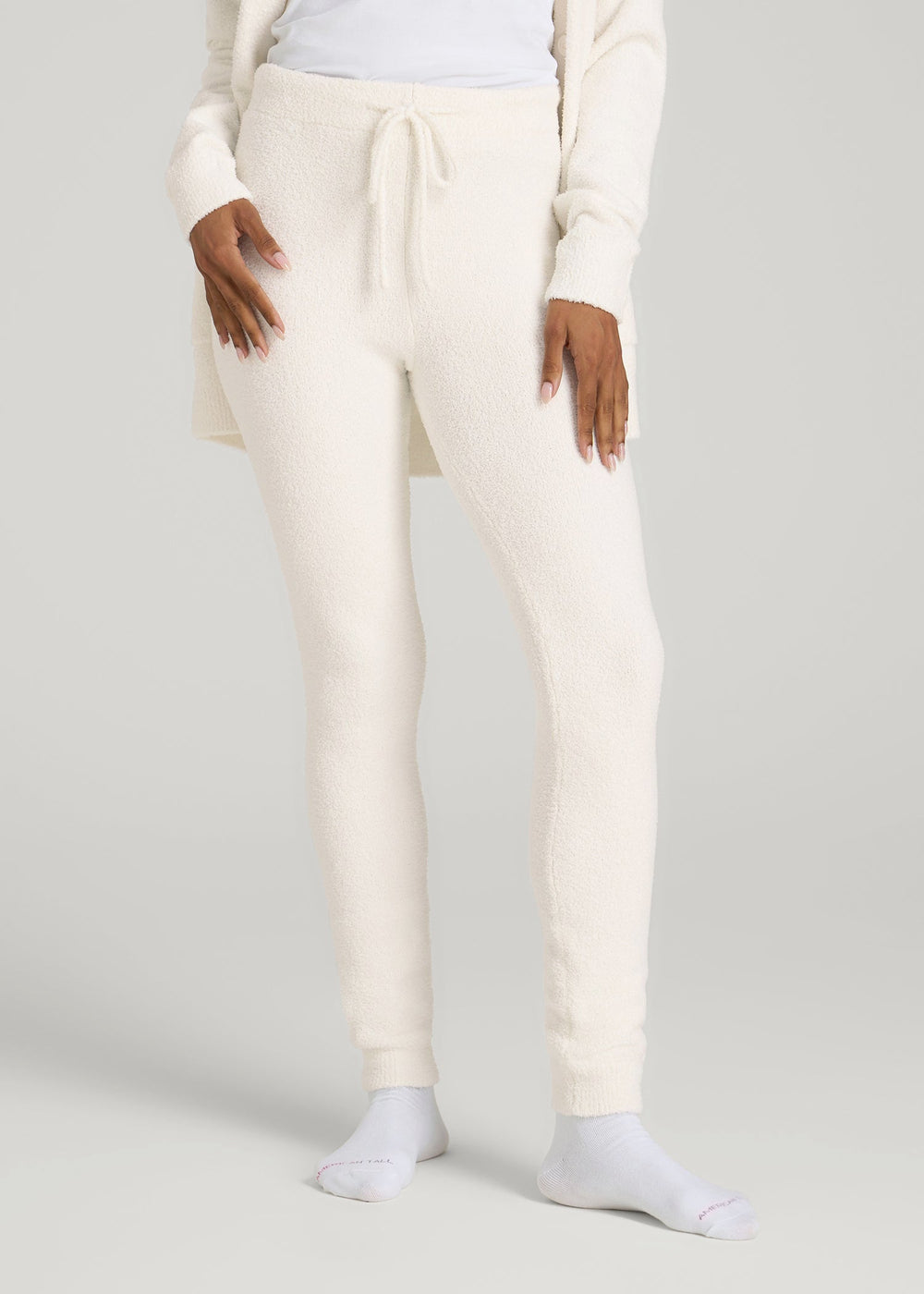 American Tall Online Shop | Chenille Leggings for Tall Women in White Alyssum