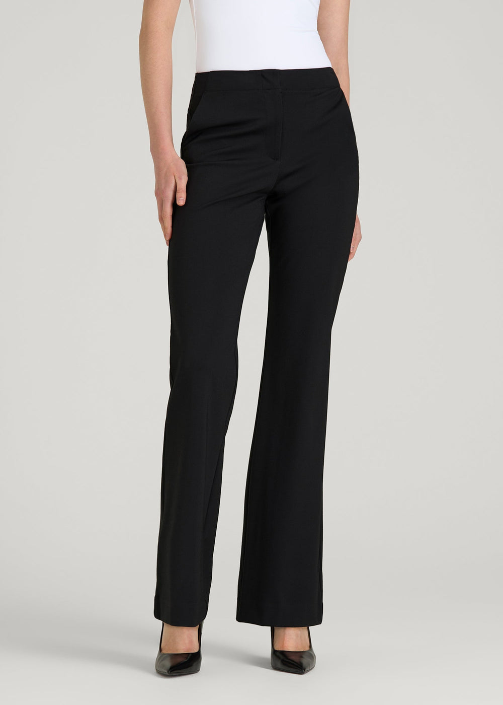 American Tall Online Shop | Freedom Flex Flare Dress Pants for Tall Women in Black