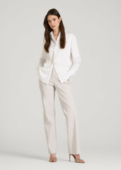 American Tall Sale | Freedom Flex Straight Leg Dress Pants for Tall Women in White Sand
