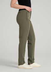 American Tall For Sale | Traveler Tapered Fit Pant for Tall Women in Olive