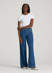 American Tall Discount | Luna High-Rise Wide-Leg Jeans for Tall Women in New Colorado Blue
