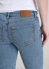 American Tall Sale | Sarah Mid-Rise Skinny Jeans for Tall Women in Perfect Blue