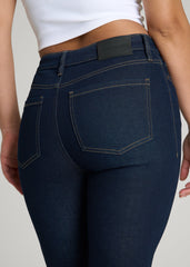 American Tall Discount | Curve High Rise Skinny Leg Jeans for Tall Women in Deep Indigo Wash