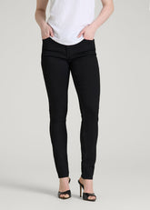 American Tall Online | Sarah Mid-Rise Skinny Jeans for Tall Women in Optimum Black