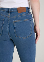 American Tall For Sale | Chloe High Rise Flare Jeans for Tall Women in New Colorado Blue