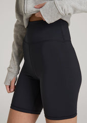 American Tall Online | Balance Bike Shorts for Tall Women in Black