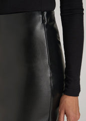 American Tall Outlet | True Touch Leather Pencil Skirt for Tall Women in Black