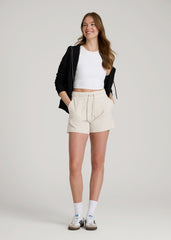American Tall Sale | High Rise After Practice Short for Tall Women in Stone