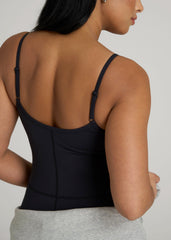 American Tall For Sale | Balance Spaghetti Strap Jumpsuit for Tall Women in Black