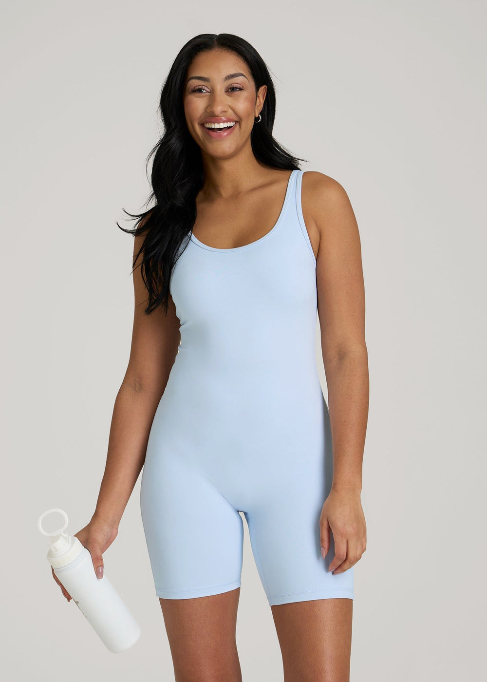 American Tall Online Shop | Balance Scoopneck Romper for Tall Women in Ice Blue