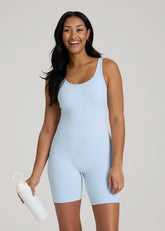 American Tall Online Shop | Balance Scoopneck Romper for Tall Women in Ice Blue