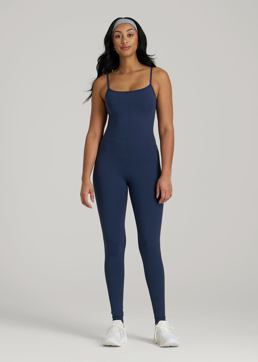 American Tall Discount | Balance Spaghetti Strap Jumpsuit for Tall Women in Regal Blue