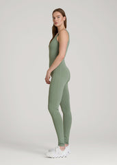 American Tall Online | Balance Scoop Neck Jumpsuit for Tall Women in Dark Seagrass