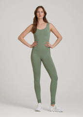 American Tall Online | Balance Scoop Neck Jumpsuit for Tall Women in Dark Seagrass