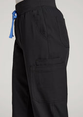 American Tall For Sale | Cargo Scrub Pants for Tall Women in Black