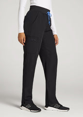 American Tall For Sale | Cargo Scrub Pants for Tall Women in Black