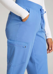 American Tall Discount | Scrub Joggers for Tall Women in Deep Sky Blue