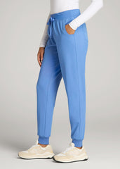 American Tall Discount | Scrub Joggers for Tall Women in Deep Sky Blue