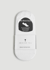 American Tall Online | No-Show Socks for Tall Women 3-Pack in White