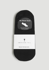 American Tall Outlet | No-Show Socks for Tall Women 3-Pack in Black