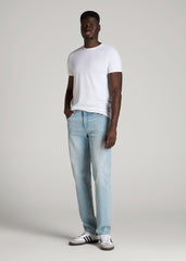American Tall Outlet | The Essential Modern Fit Crewneck Tee for Tall Men in White