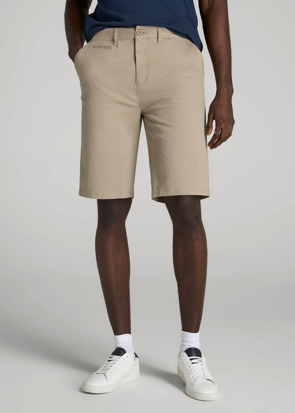 American Tall Outlet | Chino Shorts for Tall Men in Desert Khaki